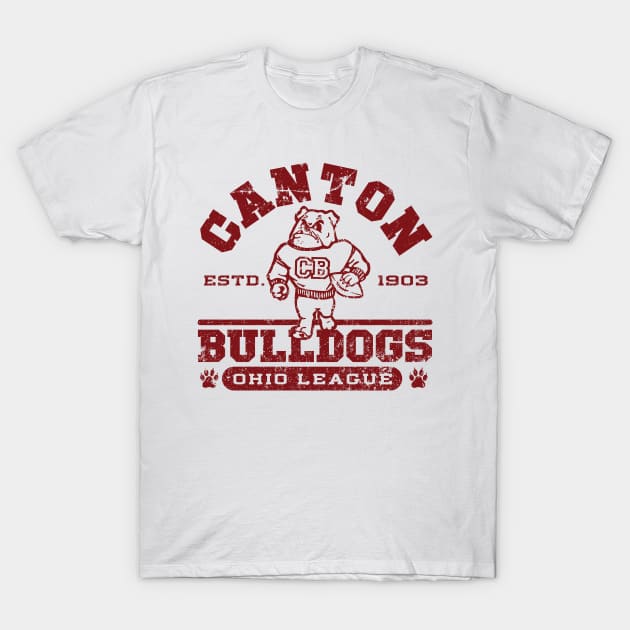 Canton Bulldogs Football T-Shirt by MindsparkCreative